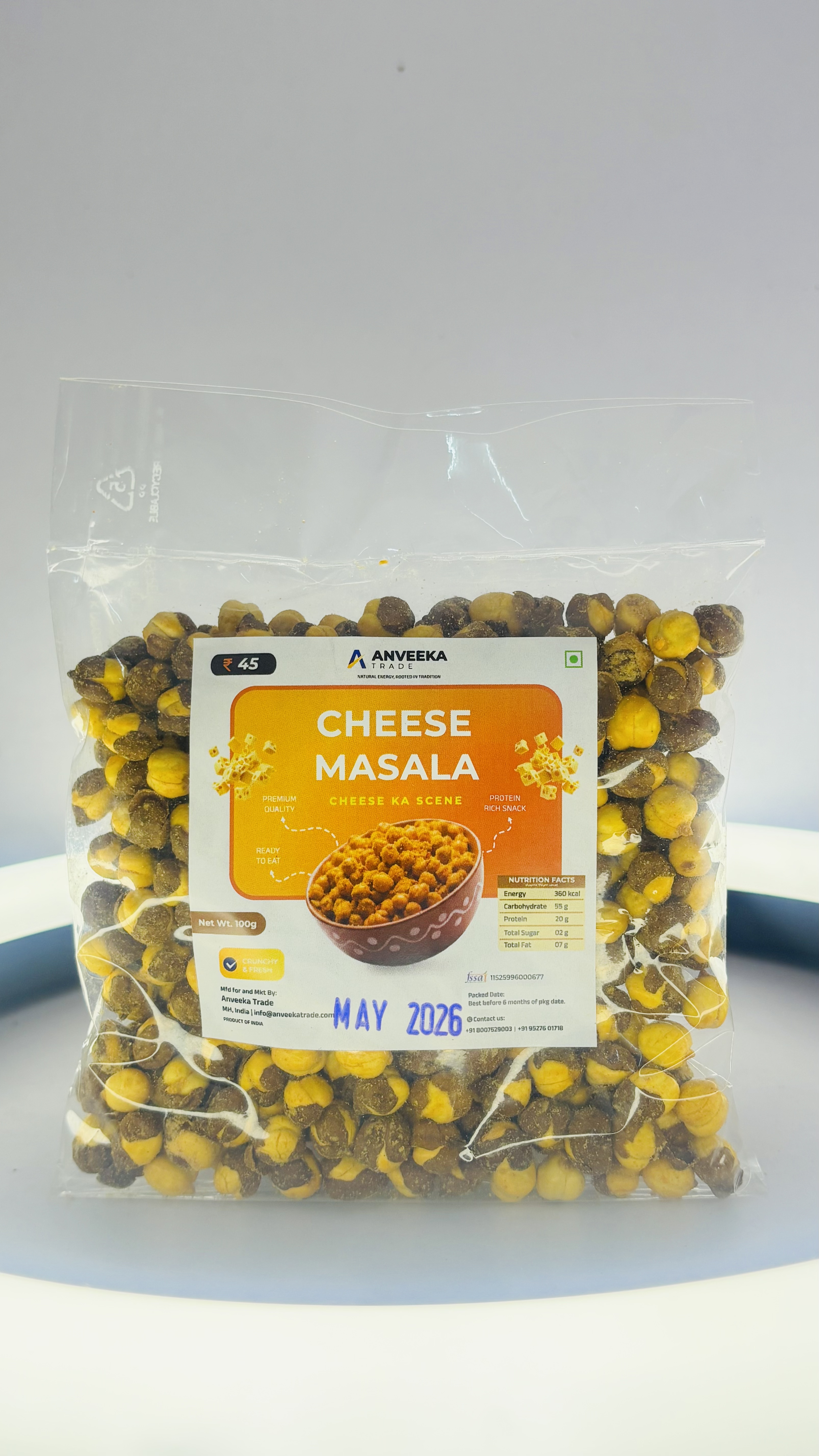 Cheese Masala roasted gram — golden, indulgent